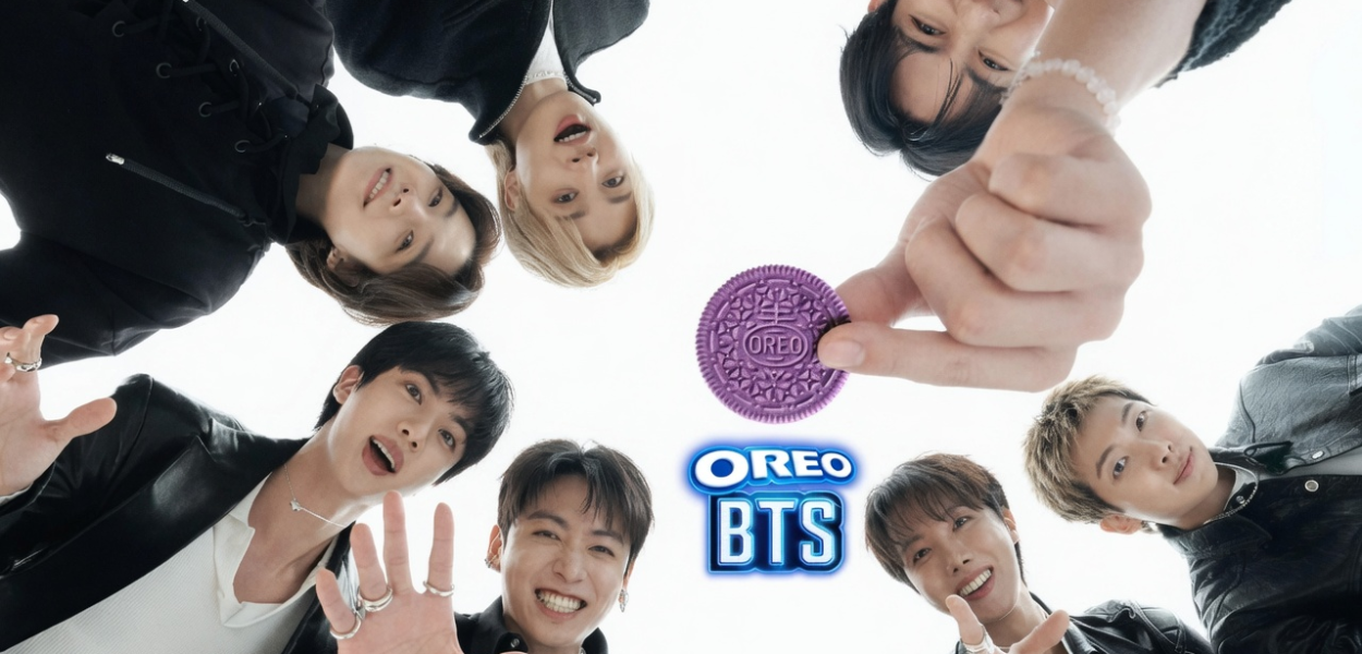 Oreo ouve os pedidos e traz collab com BTS para o Brasil